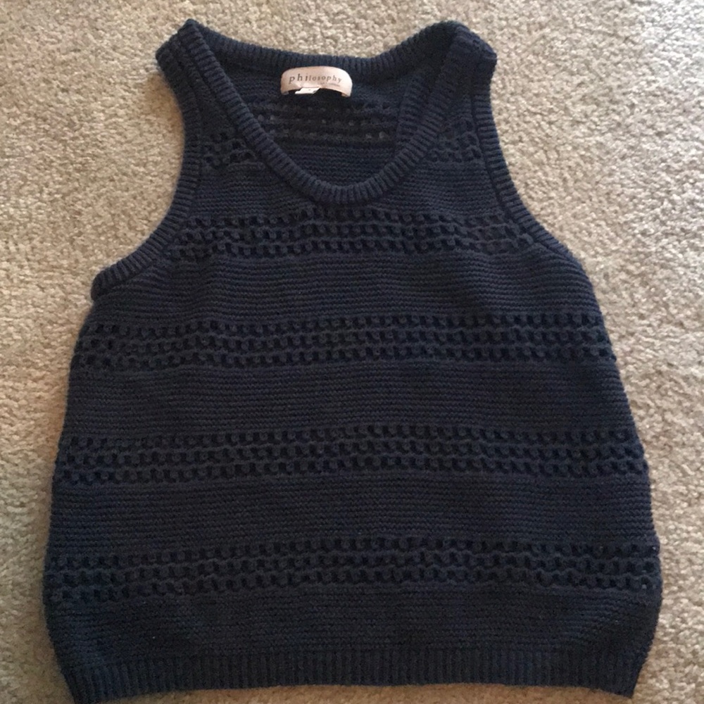 Navy Blue Philosophy Tank Top